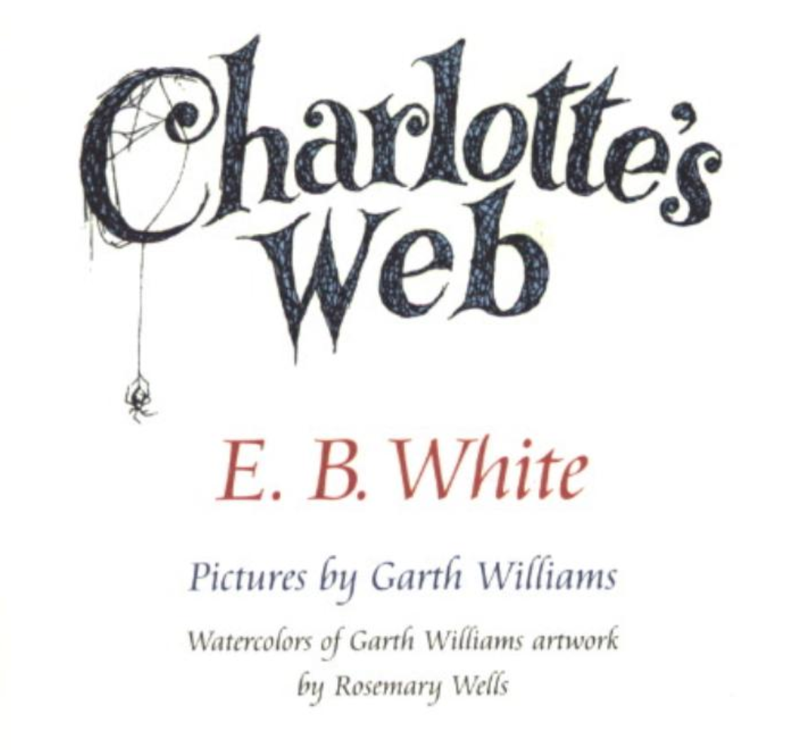 Illustrated title of Charlotte's Web