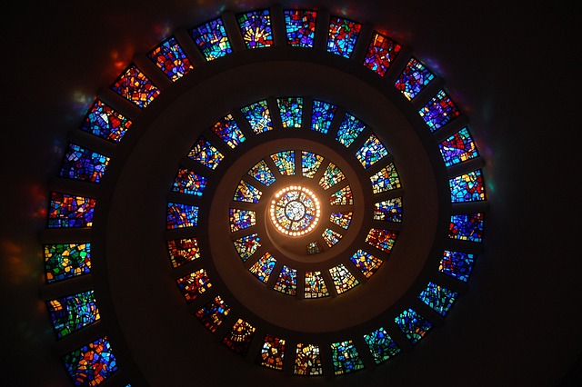 spiral in church