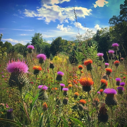 PastureBloom Biodiverse pasture in bloom.