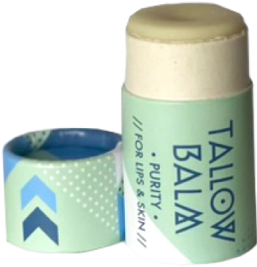 Purity Tallow Balm, grass-fed tallow, pastured lard, organic beeswax, sea buckthorn oil, pure-grade 